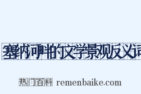 塞纳河畔的文学景观反义词是什么意思的图片